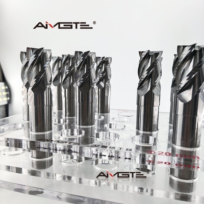 quality 4 Flutes Carbide End Mill Bit For Aluminium , Customized Finishing CNC Milling Cutter factory