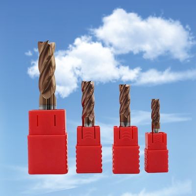 Quality HRC55 Tungsten Carbide 4 Flute End Mill for Mould Die Steel Milling Cutting Coating factory