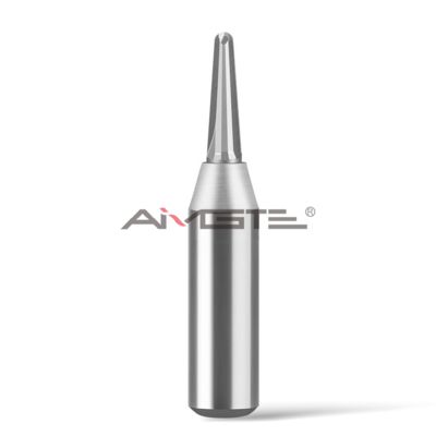 Kualitas 1/2" Round Shank Industrial TCT Straight Cutter Used for Wood Carving Tungsten Carbide Blade Narrow Sweep Gouge Woodworking Tool pabrik