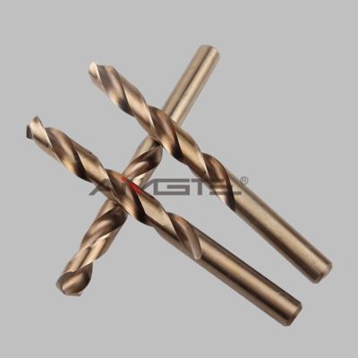 Bon prix AMG acier à grande vitesse DIN338 M2 entièrement broyé Longues broches à torsion HSS Forage profond de trous en ligne